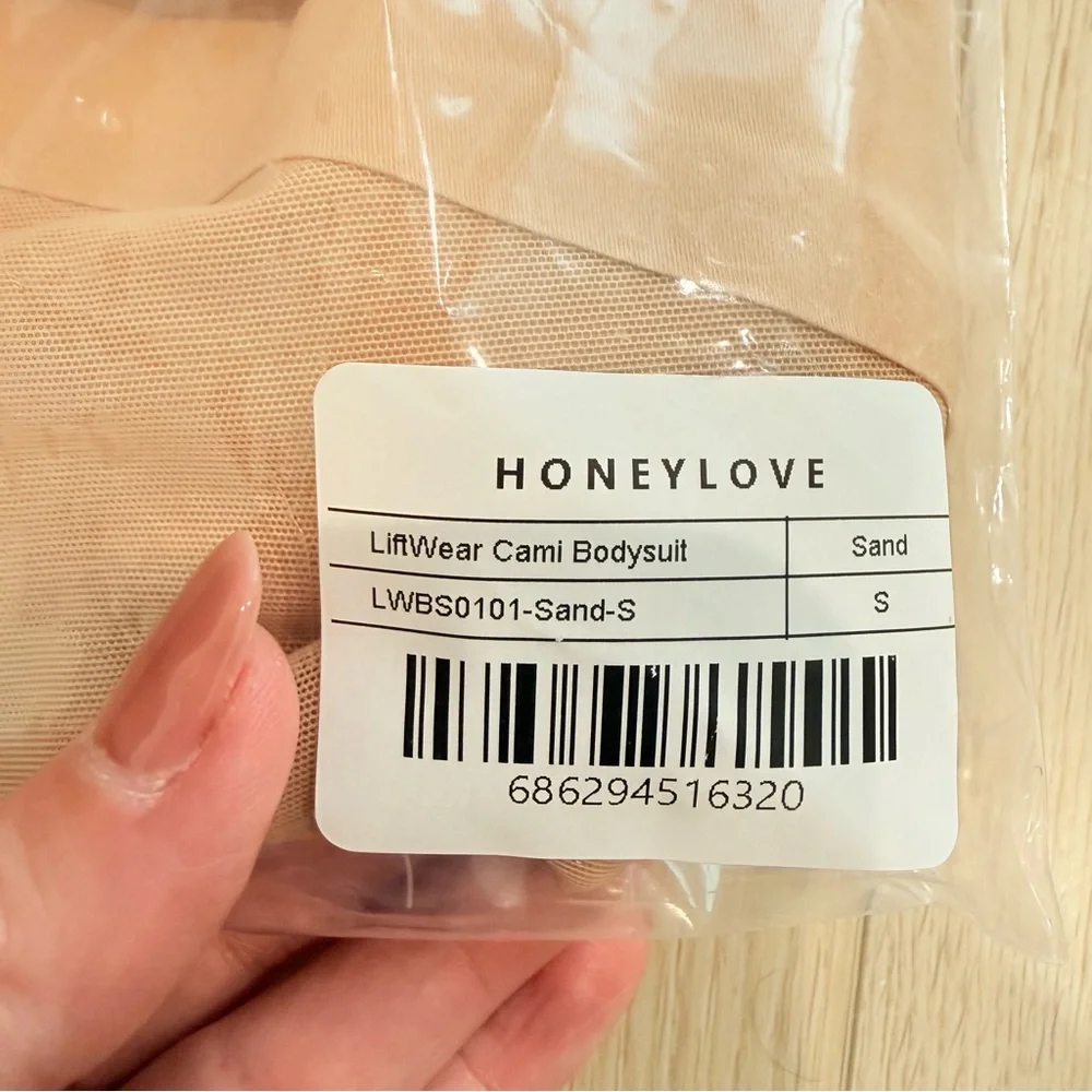 NWT Honeylove Beige Cami Liftwear Bodysuit Shapewear - Small S - Picture 3 of 4